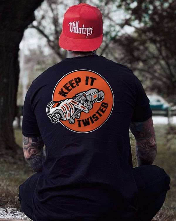 Keep it twisted designer men's fashion t-shirt